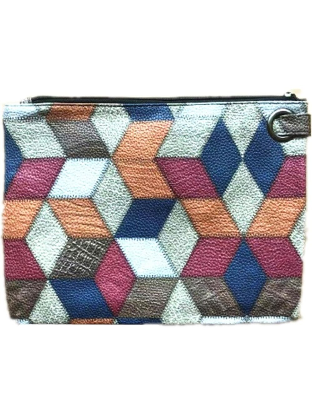 Women Patchwork Flower Evening Clutch Purse Envelope Zipper Handbag Shoulder Bag